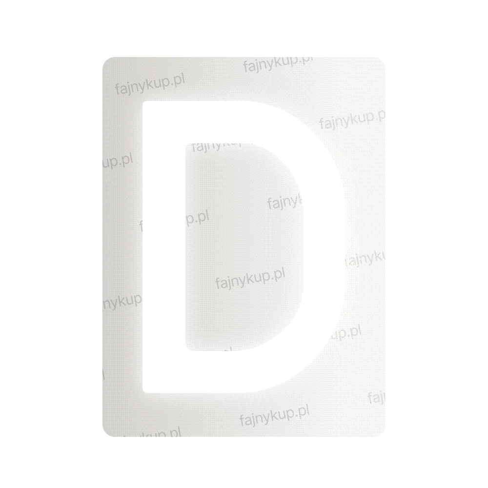 Nanofolia do tablic rejestracyjnych w Polsce (Szerokie) - Symbol "D"