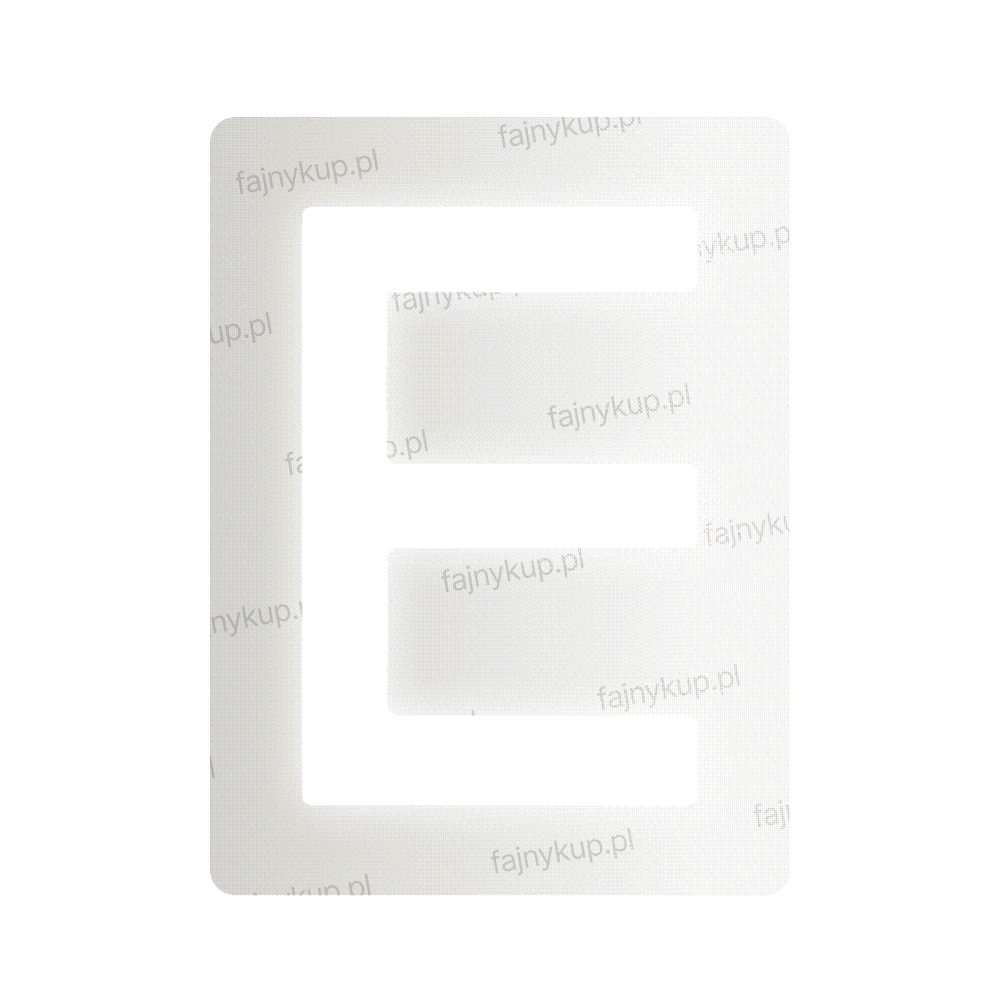 Nanofolia do tablic rejestracyjnych Polski (Szerokie) - Symbol "E"