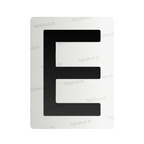 Nanofolia do tablic rejestracyjnych Polski (Szerokie) - Symbol "E"