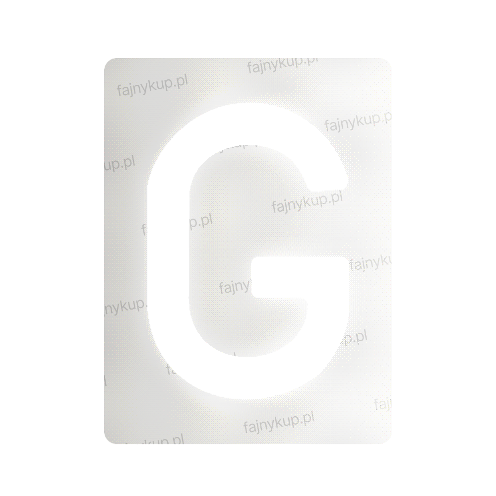 Nanofolia do tablic rejestracyjnych w Polsce (Szerokie) - Symbol "G"