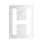 Nanofolia do tablic rejestracyjnych w Polsce (Szerokie) - Symbol "H"
