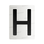 Nanofolia do tablic rejestracyjnych w Polsce (Szerokie) - Symbol "H"