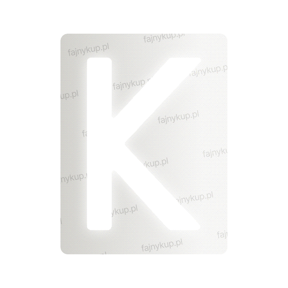 Nanofolia do tablic rejestracyjnych w Polsce (Szerokie) - Symbol "K"