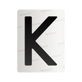 Nanofolia do tablic rejestracyjnych w Polsce (Szerokie) - Symbol "K"