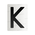 Nanofolia do tablic rejestracyjnych w Polsce (Szerokie) - Symbol "K"