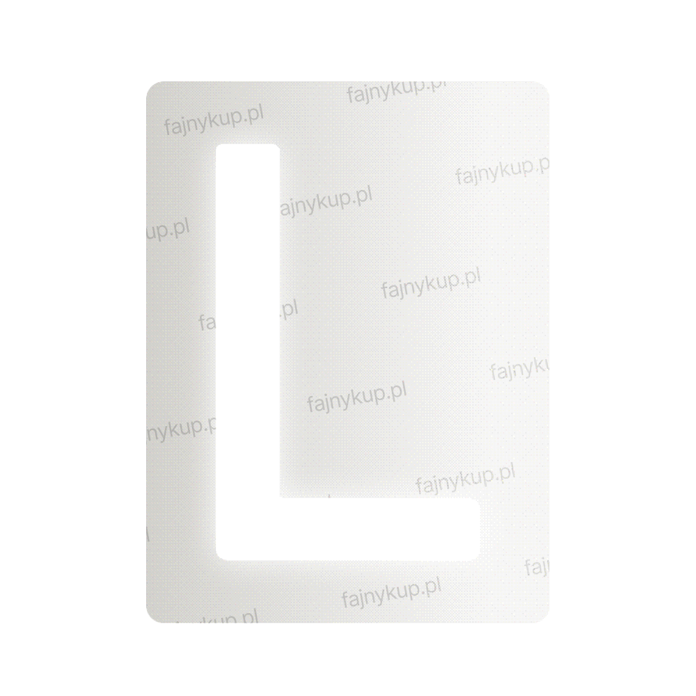 Nanofolia do tablic rejestracyjnych w Polsce (Szerokie) - Symbol "L"