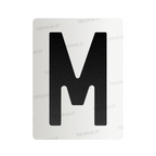 Nanofolia do tablic rejestracyjnych Polski (Szerokie) - Symbol "M"