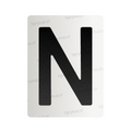 Nanofolia do tablic rejestracyjnych w Polsce (Szerokie) - Symbol "N"