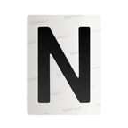 Nanofolia do tablic rejestracyjnych w Polsce (Szerokie) - Symbol "N"