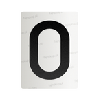 Nanofolia do tablic rejestracyjnych w Polsce (Szerokie) - Symbol "O"