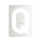 Nanofolia do tablic rejestracyjnych w Polsce (Szerokie) - Symbol "Q"