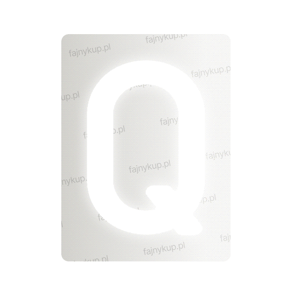 Nanofolia do tablic rejestracyjnych w Polsce (Szerokie) - Symbol "Q"