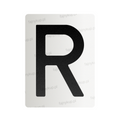 Nanofolia do tablic rejestracyjnych w Polsce (Szerokie) - Symbol "R"