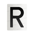 Nanofolia do tablic rejestracyjnych w Polsce (Szerokie) - Symbol "R"