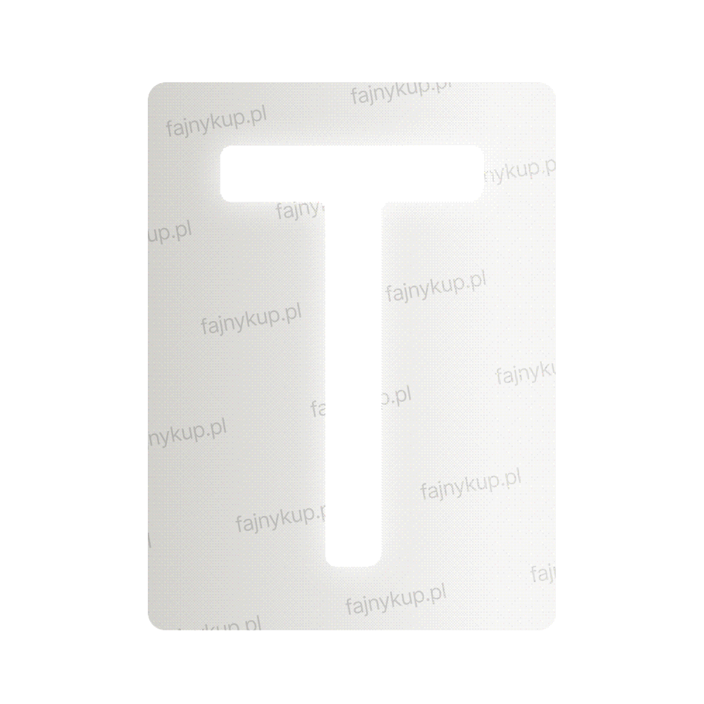 Nanofolia do tablic rejestracyjnych w Polsce (Szerokie) - Symbol "T"