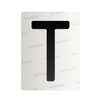 Nanofolia do tablic rejestracyjnych w Polsce (Szerokie) - Symbol "T"