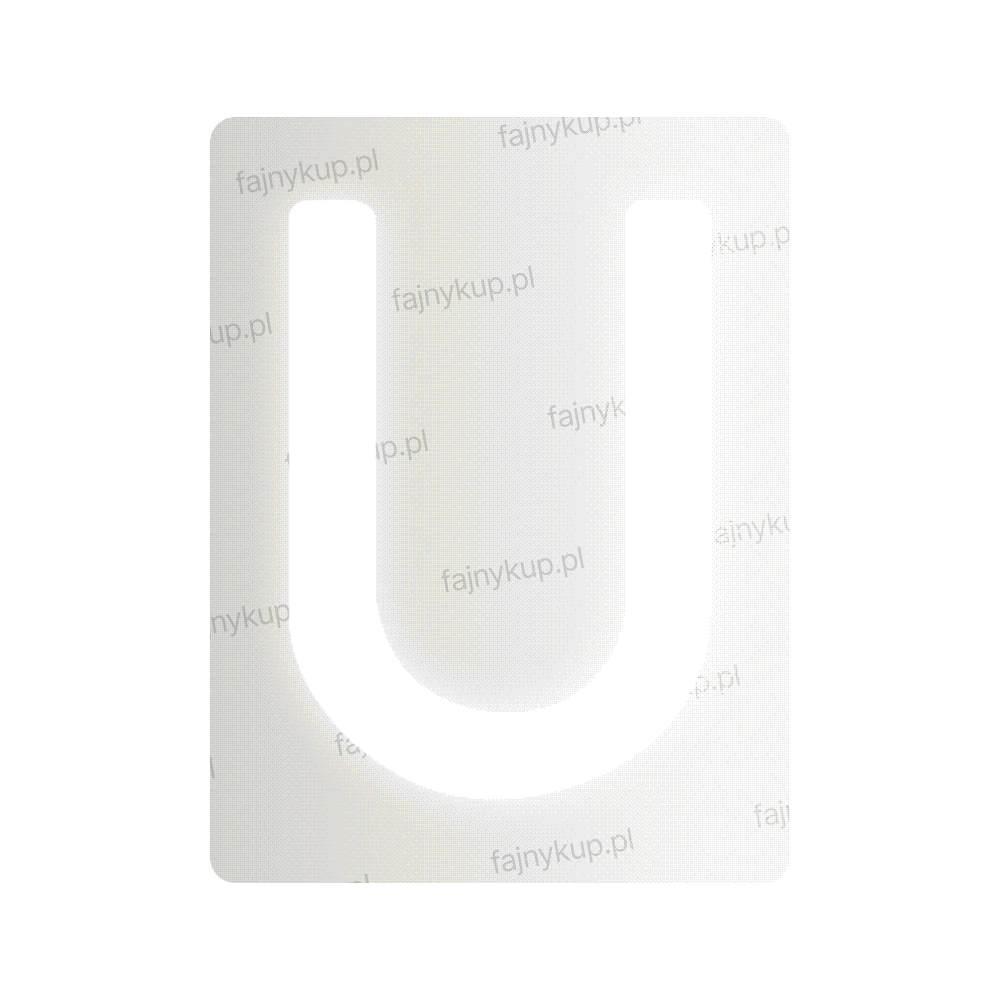 Nanofolia do tablic rejestracyjnych w Polsce (Szerokie) - Symbol "U"