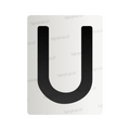 Nanofolia do tablic rejestracyjnych w Polsce (Szerokie) - Symbol "U"
