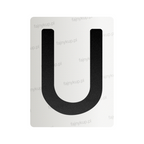 Nanofolia do tablic rejestracyjnych w Polsce (Szerokie) - Symbol "U"