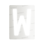 Nanofolia do tablic rejestracyjnych Polski (Szerokie) - Symbol "W"