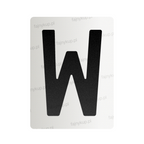 Nanofolia do tablic rejestracyjnych Polski (Szerokie) - Symbol "W"