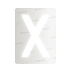 Nanofolia do tablic rejestracyjnych w Polsce (Szerokie) - Symbol "X"