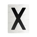 Nanofolia do tablic rejestracyjnych w Polsce (Szerokie) - Symbol "X"