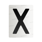 Nanofolia do tablic rejestracyjnych w Polsce (Szerokie) - Symbol "X"