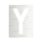 Nanofolia do tablic rejestracyjnych Polski (Szerokie) - Symbol "Y"