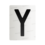 Nanofolia do tablic rejestracyjnych Polski (Szerokie) - Symbol "Y"