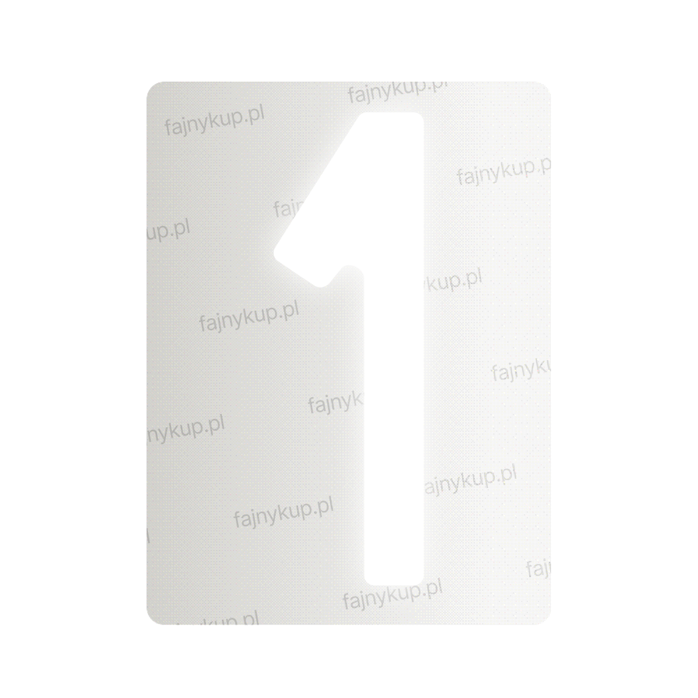 Tablice rejestracyjne nanofilmowe dla Polski (Standardowe) - Symbol "1"