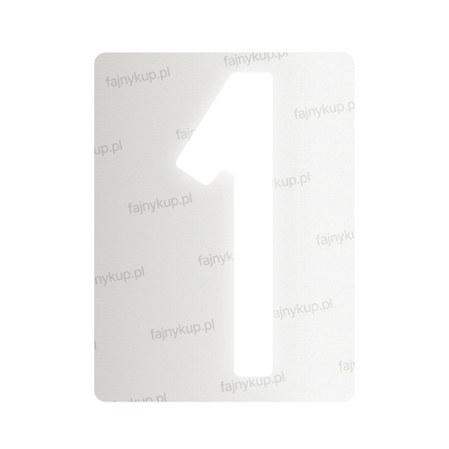 Tablice rejestracyjne nanofilmowe dla Polski (Standardowe) - Symbol "1"