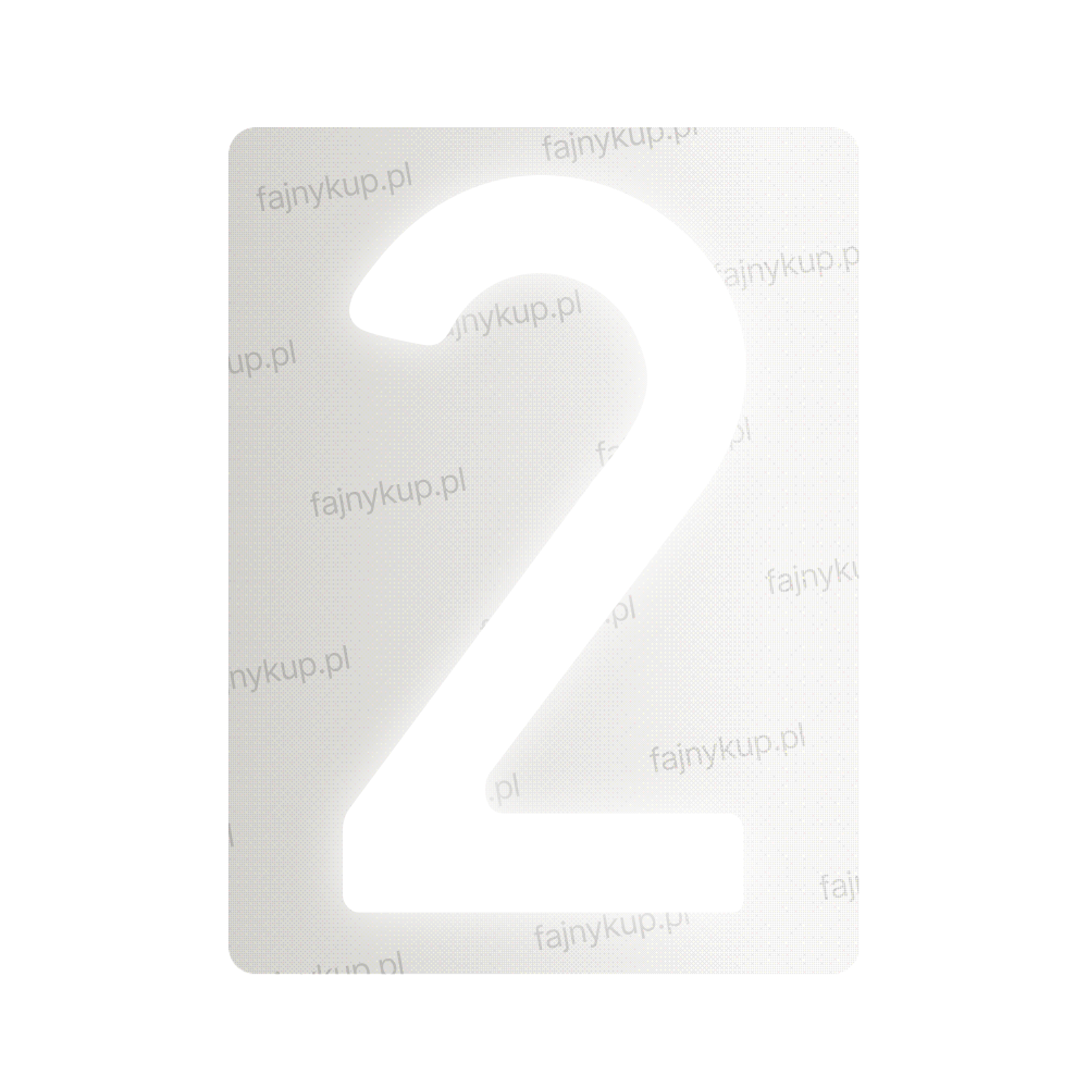 Tablice rejestracyjne nanofilmowe dla Polski (Standardowe) - Symbol "2"