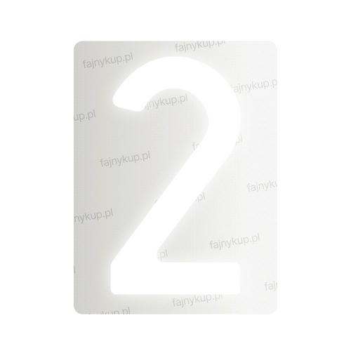 Tablice rejestracyjne nanofilmowe dla Polski (Standardowe) - Symbol "2"