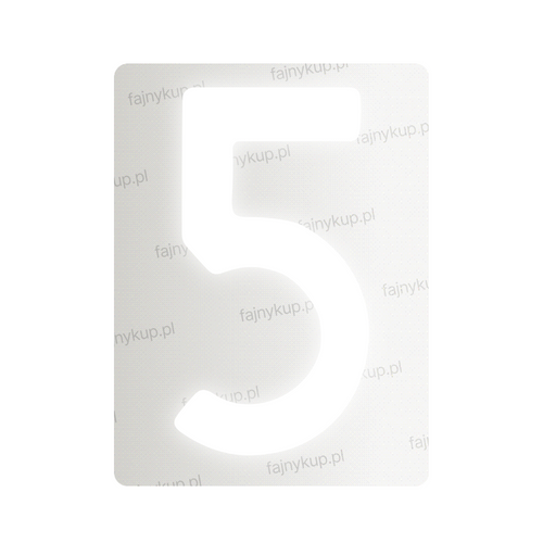 Tablice rejestracyjne nanofilmowe dla Polski (Standardowe) - Symbol "5"