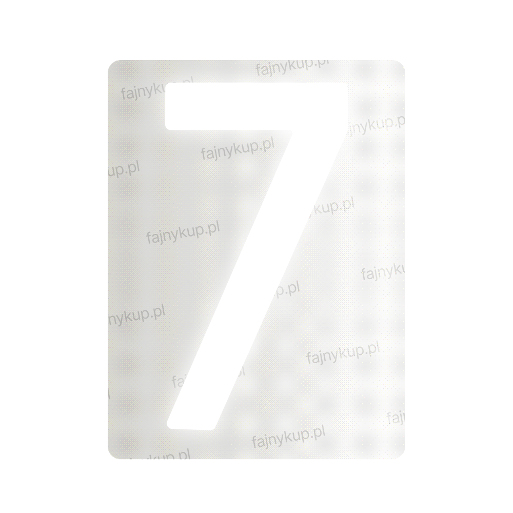 Tablice rejestracyjne nanofilmowe dla Polski (Standardowe) - Symbol "7"