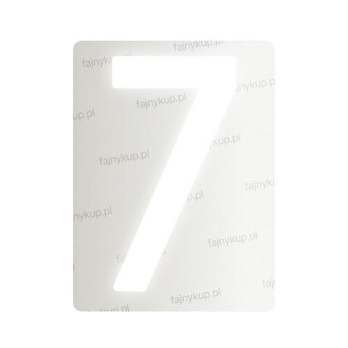 Tablice rejestracyjne nanofilmowe dla Polski (Standardowe) - Symbol "7"