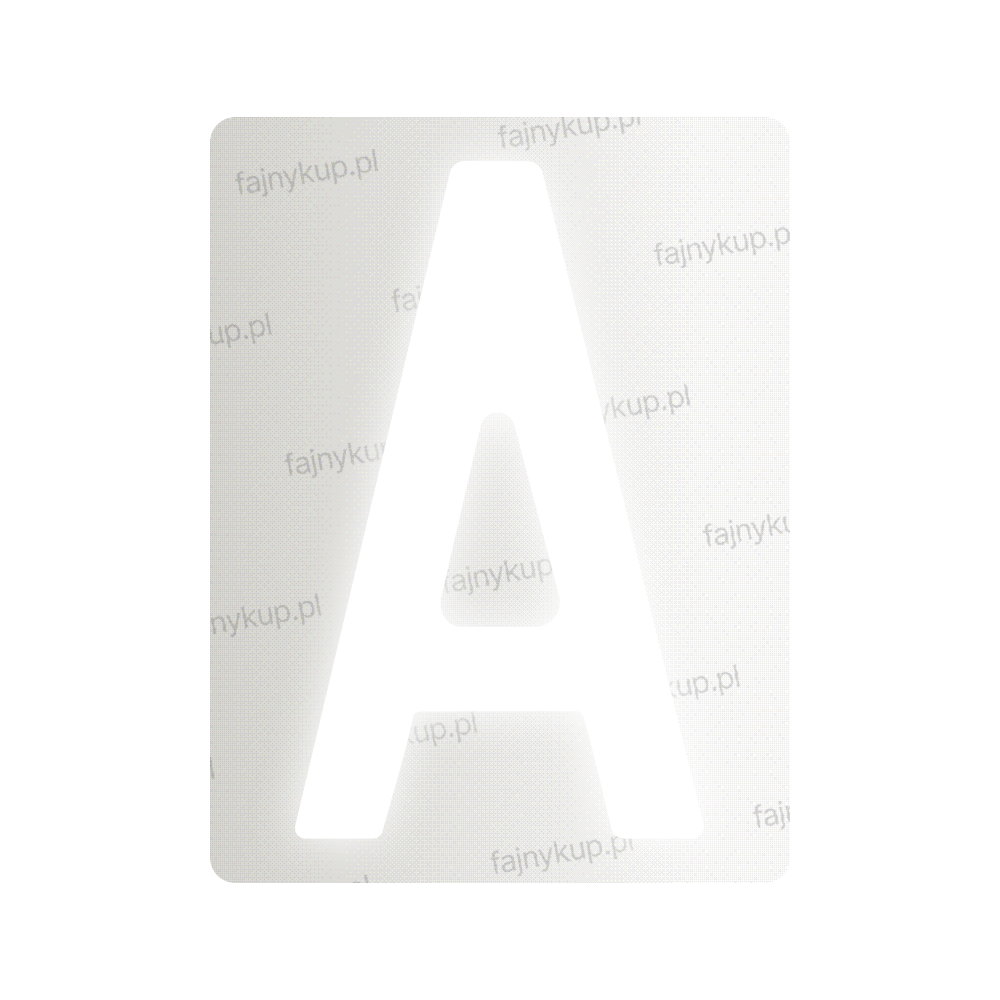 Tablice rejestracyjne nanofilmowe dla Polski (Standardowe) - Symbol "A"