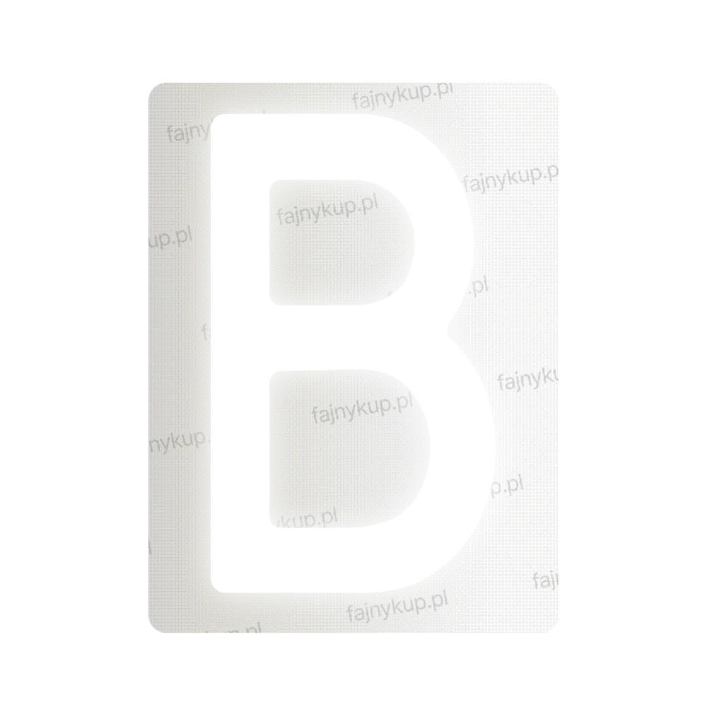 Tablice rejestracyjne nanofilmowe dla Polski (Standardowe) - Symbol "B"