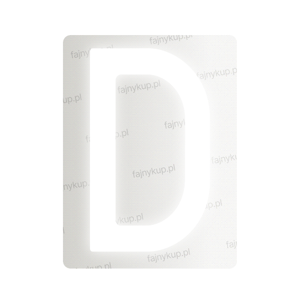 Tablice rejestracyjne nanofilmowe dla Polski (Standardowe) - Symbol "D"
