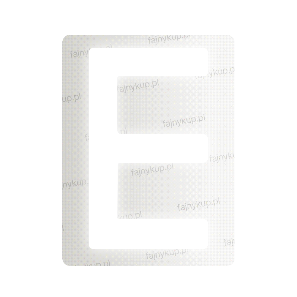 Tablice rejestracyjne nanofilmowe dla Polski (Standardowe) - Symbol "E"