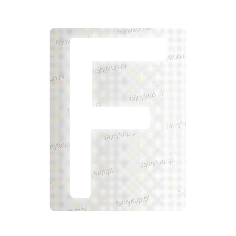 Tablice rejestracyjne nanofilmowe dla Polski (Standardowe) - Symbol "F"