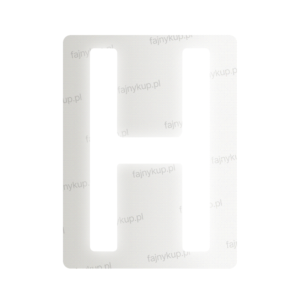 Tablice rejestracyjne nanofilmowe dla Polski (Standardowe) - Symbol "H"