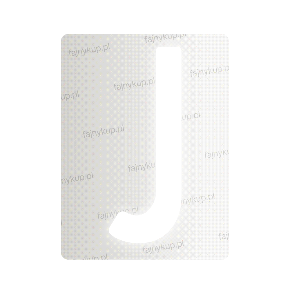 Tablice rejestracyjne nanofilmowe dla Polski (Standardowe) - Symbol "J"