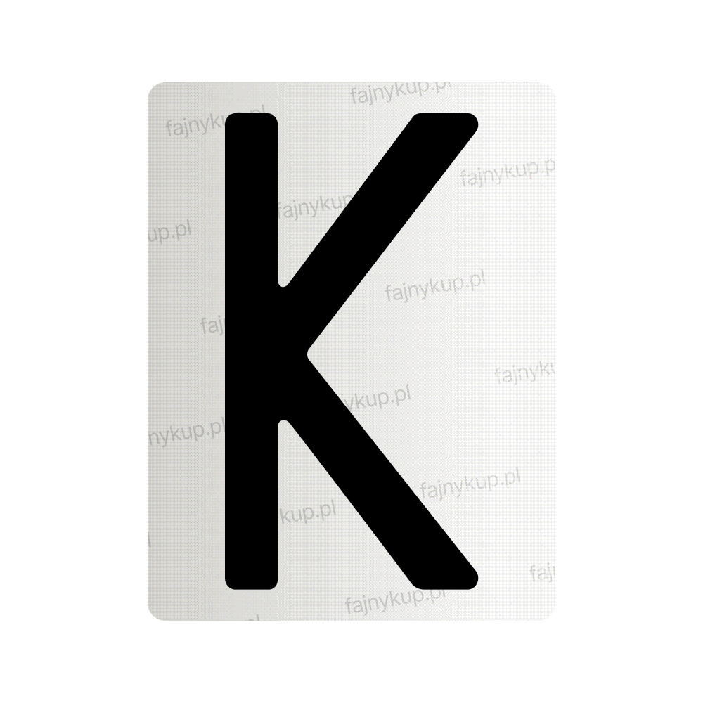 Tablice rejestracyjne nanofilmowe dla Polski (Standardowe) - Symbol "K"
