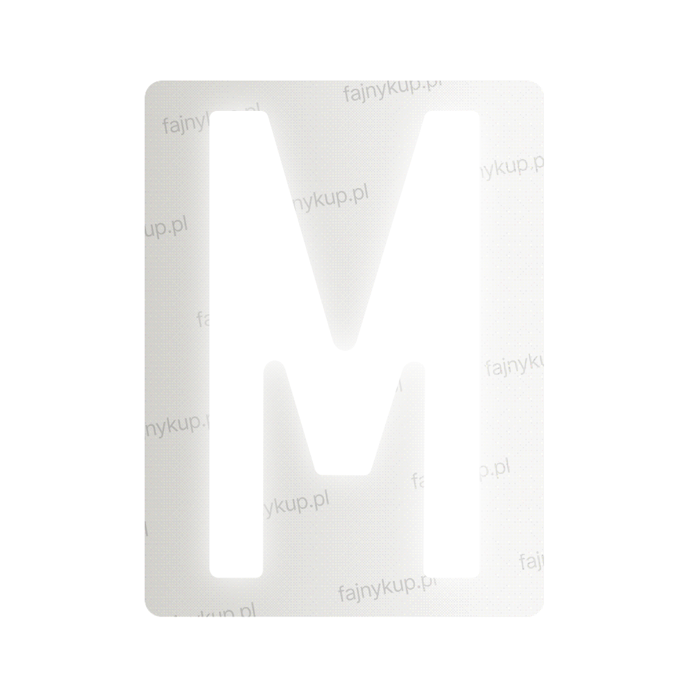 Tablice rejestracyjne nanofilmowe dla Polski (Standardowe) - Symbol "M"