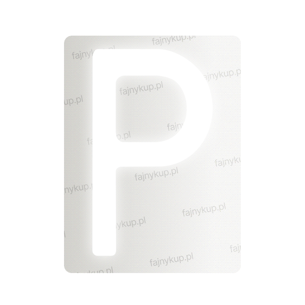 Tablice rejestracyjne nanofilmowe dla Polski (Standardowe) - Symbol "P"