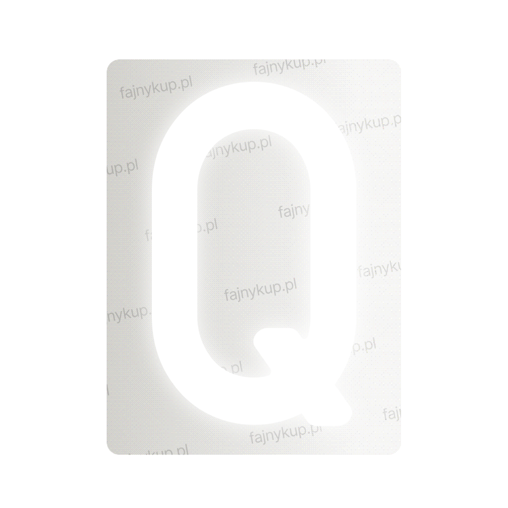 Tablice rejestracyjne nanofilmowe dla Polski (Standardowe) - Symbol "Q"