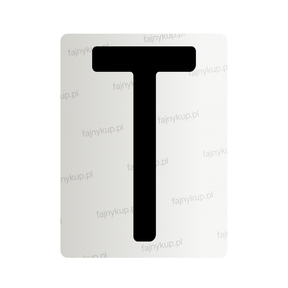 Tablice rejestracyjne nanofilmowe dla Polski (Standardowe) - Symbol "T"
