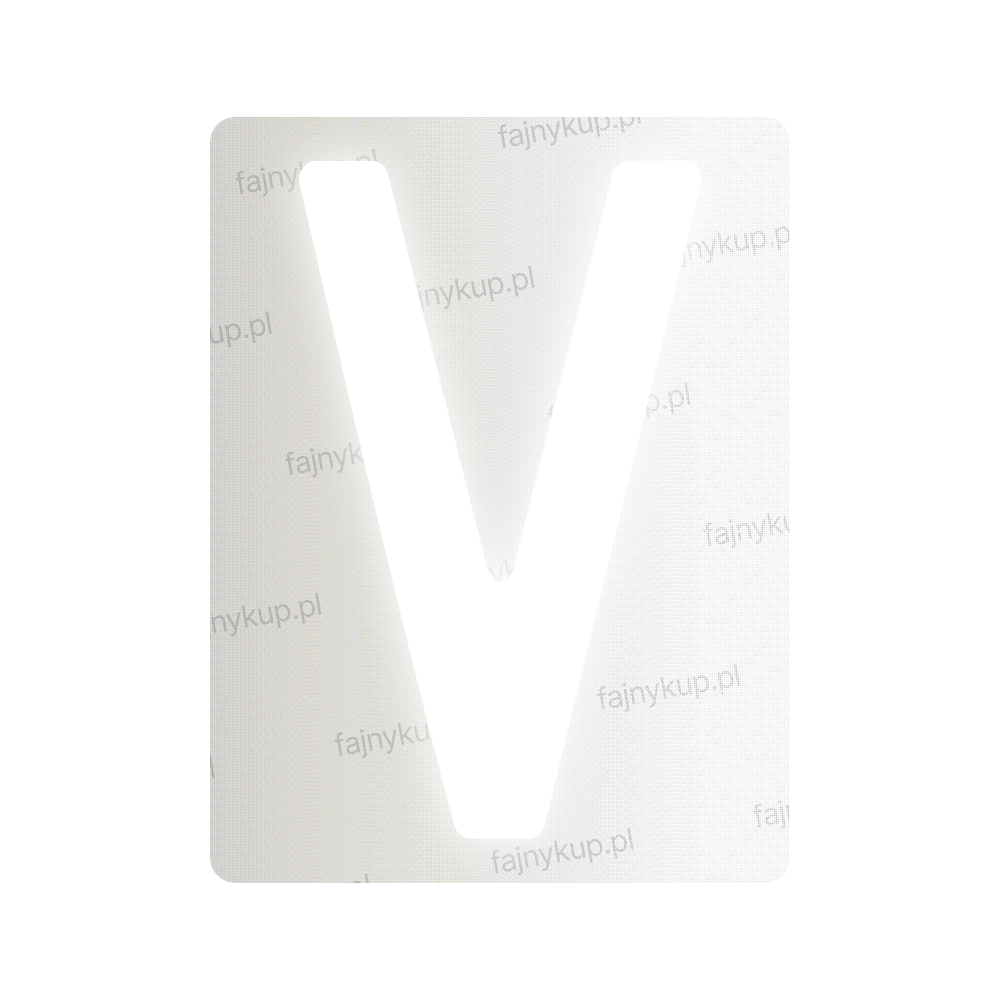Tablice rejestracyjne nanofilmowe dla Polski (Standardowe) - Symbol "V"